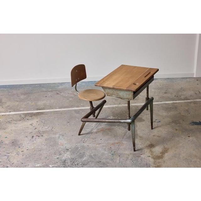 No. 800 Single-Seat School Desk by Jean Prouvé, 1952 For Sale - Image 11 of 12