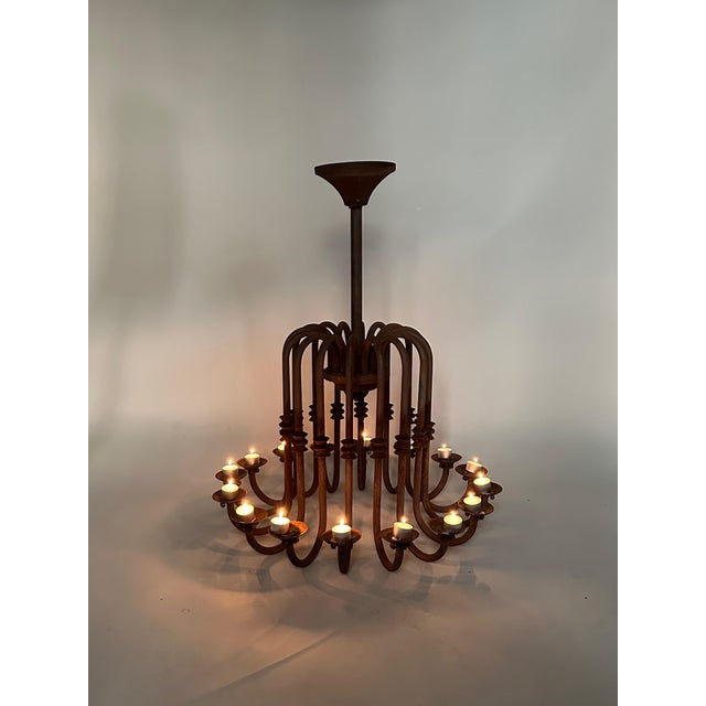 Antique Candle Chandelier, 1890s For Sale - Image 4 of 18