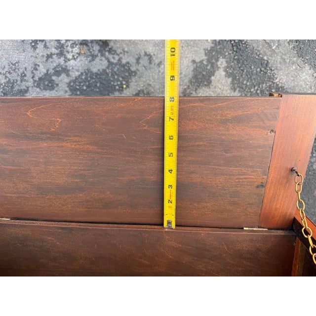 Wood Antique Art Craft Style Metamorphic Side Table For Sale - Image 7 of 18