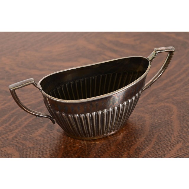 Tiffany and Co. Tiffany & Co. Style Art Deco Silverplate Sugar Bowl For Sale - Image 4 of 12