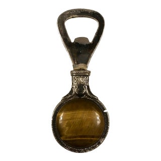 Vintage Tigers Eye Bottle Opener For Sale