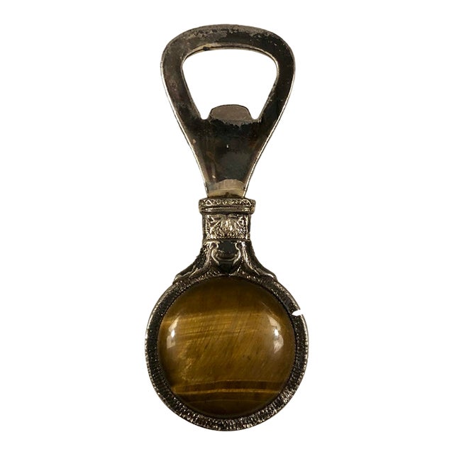 Vintage Tigers Eye Bottle Opener For Sale