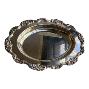 Vintage Lancaster Rose Epca Silver Plate by Poole Serving Tray/Bowl