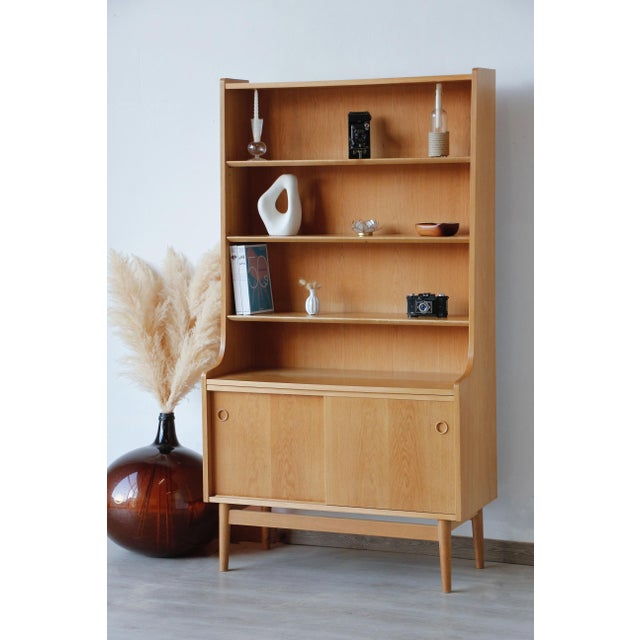 Vintage Scandinavian Oak Bookcase, 1960s For Sale - Image 18 of 18
