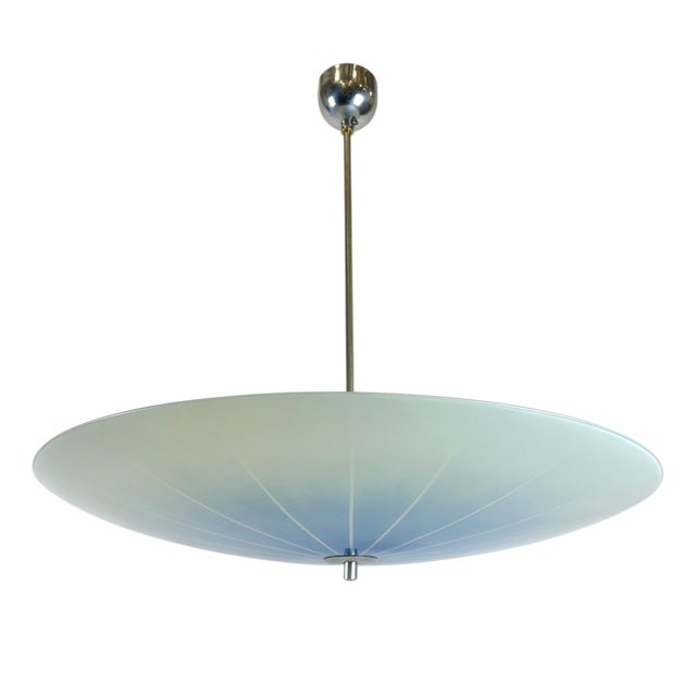 Large Mid-Century Umbrella Pendant Lamp from Napako, 1960s For Sale