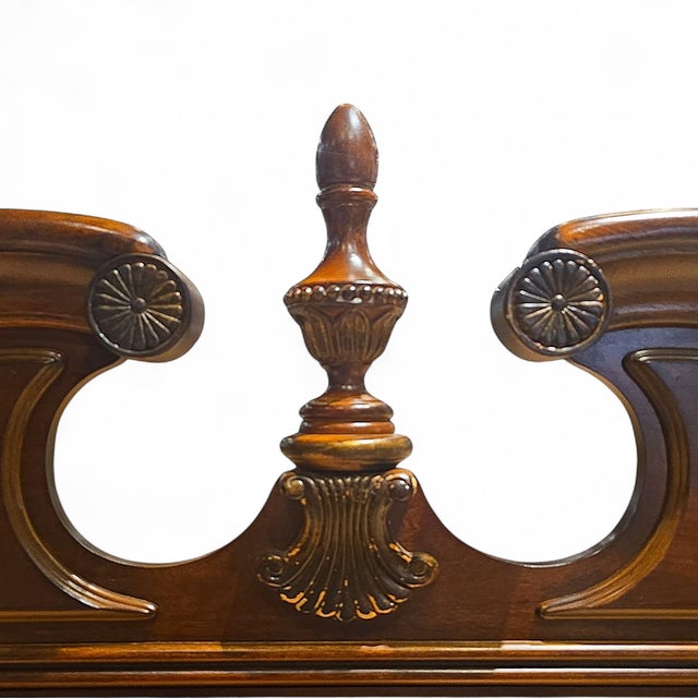 2000 - 2009 Professionally Refinished "Kathy Ireland Home" Queen Anne Highboy For Sale - Image 5 of 12