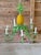 Vintage Whimsical Coastal Regency Pineapple Tole Nine-Light Chandelier For Sale - Image 12 of 12