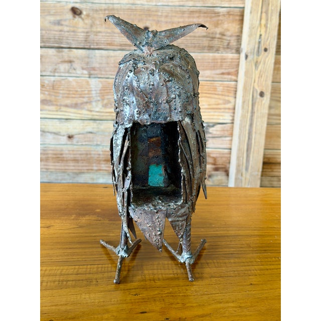 Whoooo wouldn’t love this guy? This handcrafted vintage welded metal owl is everything I love about Brutalist...