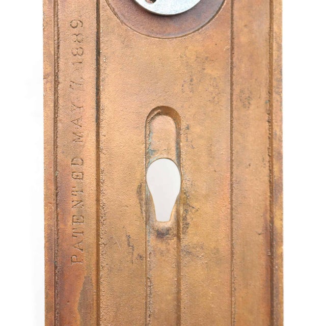 Metal Antique Corbin Bronze Dummy Door Knob Set For Sale - Image 7 of 7