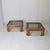 Mid-Century Modern Italian Walnut and Smoked Glass Coffee Tables by Afra & Tobia Scarpa, 1970s, Set of 2 For Sale - Image 3 of 9