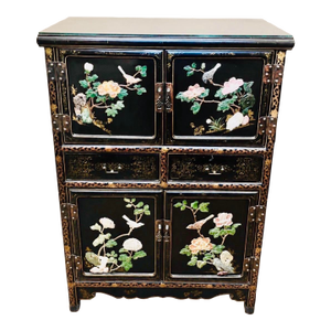 1950’s-1970’s Hollywood Regency Asian Revival/Chinese Chinoiserie Style Cabinet