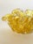1950s Barovier & Toso Murano Yellow Spots Gold Flecks Italian Art Glass Flower Form Bowl For Sale - Image 12 of 16