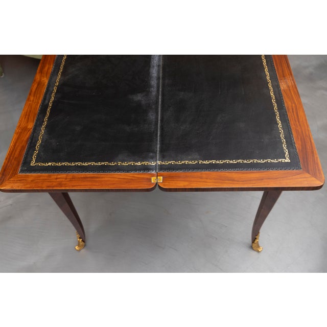 Brown Late 19th Century Louis XV Style Game Tables, Pair Available - Sold Individually For Sale - Image 8 of 9