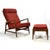 This reclining lounge chair and ottoman by Ib Kofod-Larsen combines sexy lines, incredible comfort, and great function....