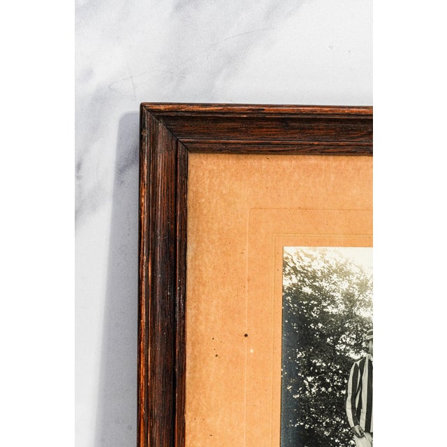 1920s Classic Framed Photograph English Cricket Sports Team Uniform Portrait Wall Home Decor For Sale - Image 11 of 13
