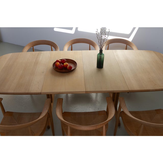 Danish Modern Oak Extendable Dining Table by Gangsø Møbler, 1970s For Sale - Image 18 of 18