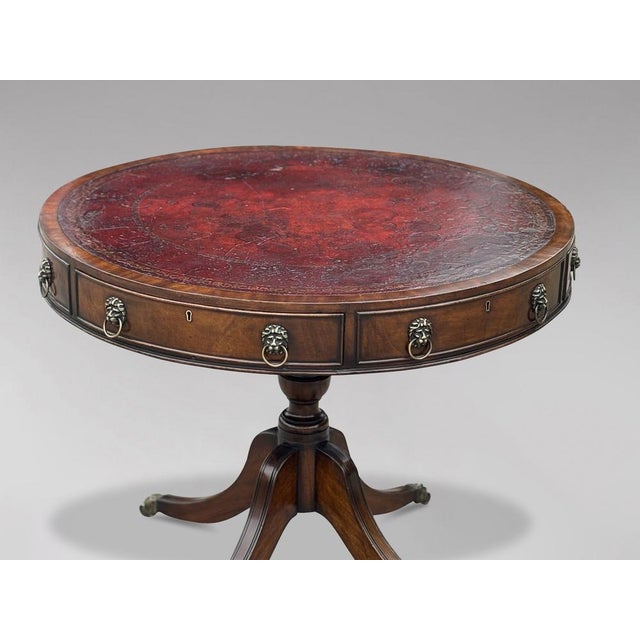 Mahogany Drum Table, Late 19th Century For Sale - Image 6 of 12