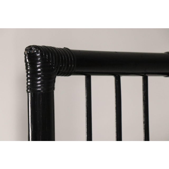 Vintage Shelf in Smoked Glass and Bamboo-Style Frame, 1970s For Sale - Image 15 of 17