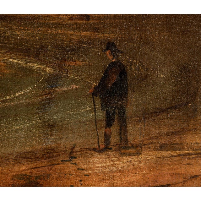 American Antique Oil Painting of the Cliff House San Francisco by William Weaver Armstrong (American 1862-1906) For Sale - Image 3 of 5