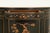 Wood Imperial Furniture Grand Rapids French Regency Chinoiserie Black Lacquered Hand Painted Demilune Cabinet, Circa 1940s For Sale - Image 7 of 16