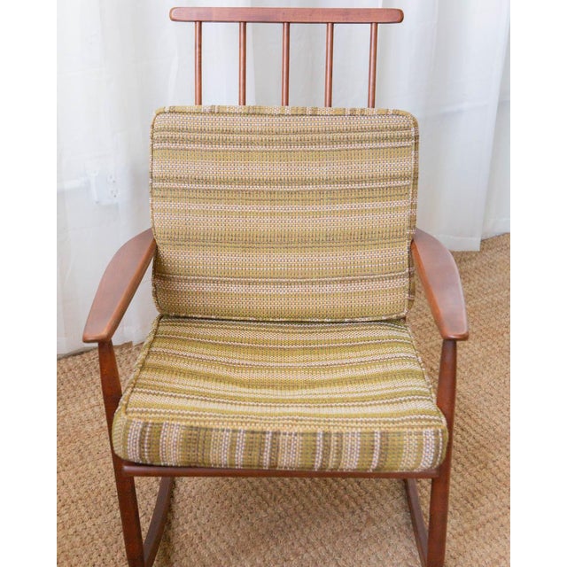 1960s Danish Modern Rocking Chair in the Style of Edmund Spence For Sale - Image 9 of 14
