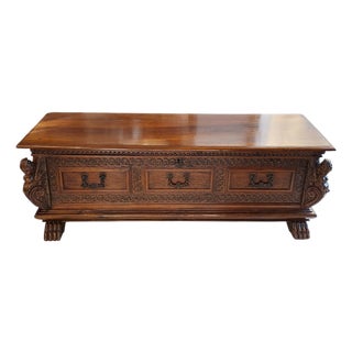 Walnut Chest from Bergamo, 1600s For Sale