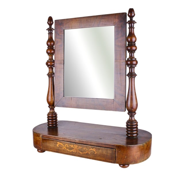 Carlo X Threaded Table Mirror For Sale