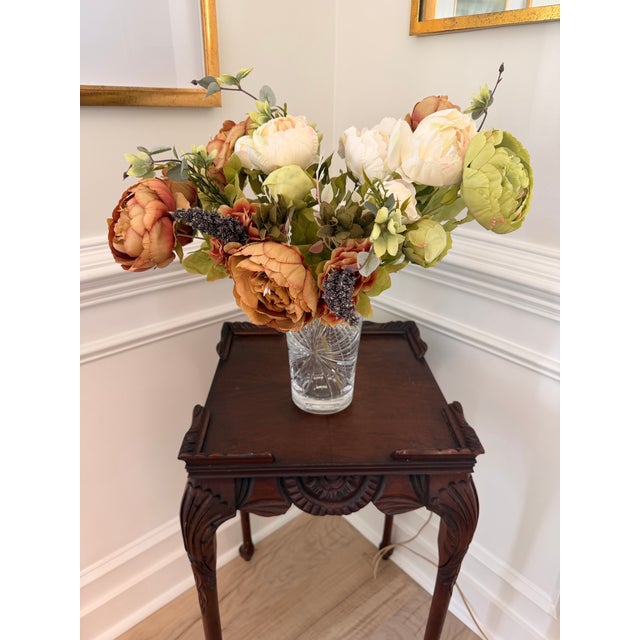 Elegant vintage J.G. Durand cut lead crystal vase, crafted in France and retaining its original gold foil label. The label...