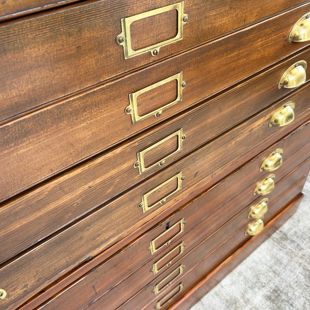 Architect's Plan Chest of 8 Drawers, 1940s For Sale - Image 10 of 17