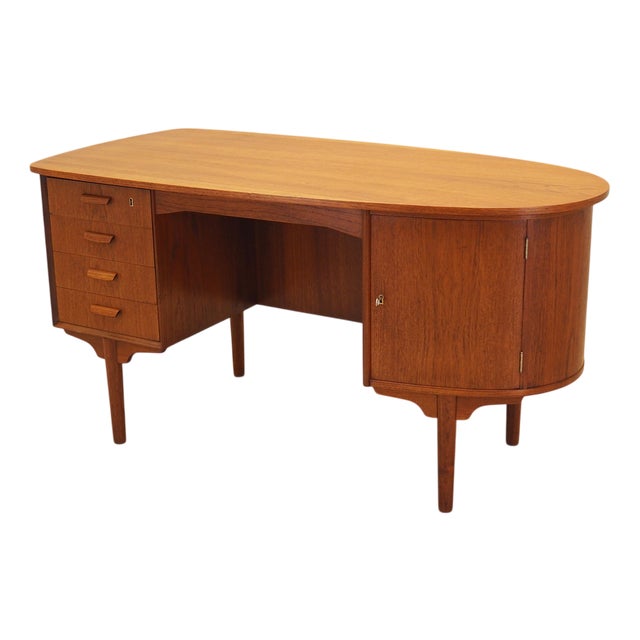 Vintage Danish Teak Desk, 1970s For Sale