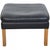 Vintage Stool in Black Leather by Børge Mogensen, 2020 For Sale - Image 10 of 10