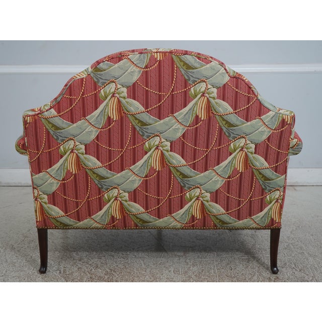 English George II Style Upholstered Loveseat Settee For Sale - Image 10 of 12
