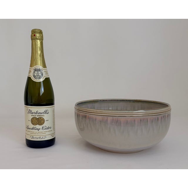 Mid-Century Modern Vintage Don Herron Signed Studio Pottery Bowl – Texas Art Pottery For Sale - Image 3 of 10