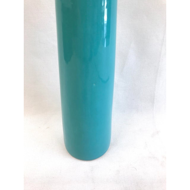 Tall Modernist Teal Vase Chairish