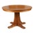 1990s Stickley Round Mission Oak Dining Room Table For Sale