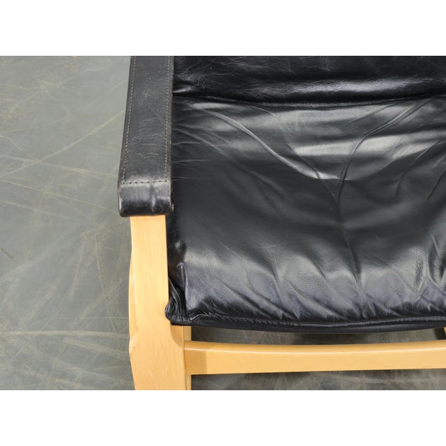 Wood Leather Lounge Chairs attributed to Åke Fribytter for Nelo Kroken, 1960s, Set of 2 For Sale - Image 7 of 18