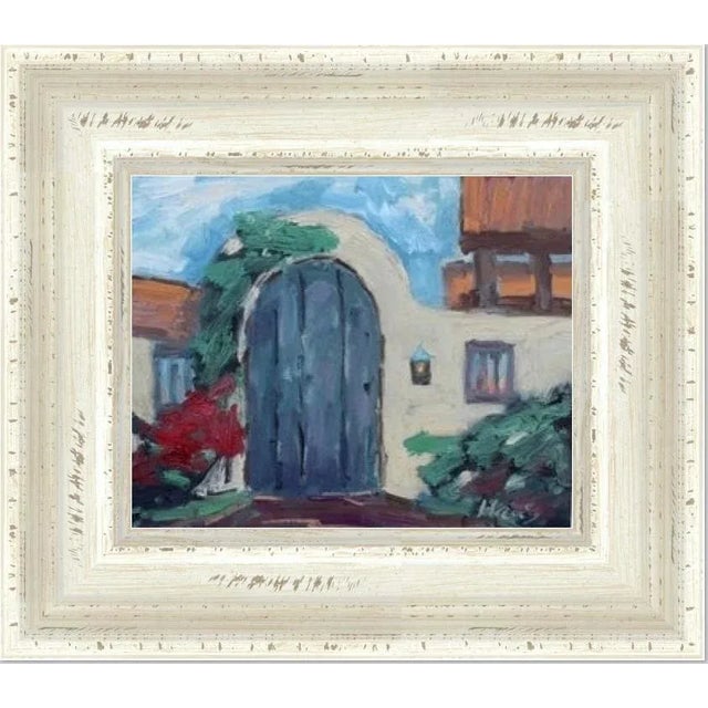 Carmel by the Sea, Garden Door (Original Oil Landscape) For Sale - Image 11 of 12