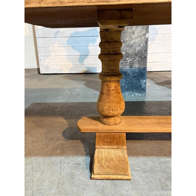Large Oak Farmhouse Dining Table, 1925 For Sale - Image 16 of 18