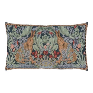 Morris Hares Cushion With Feather Filler - 35x60cm (14"x24") For Sale