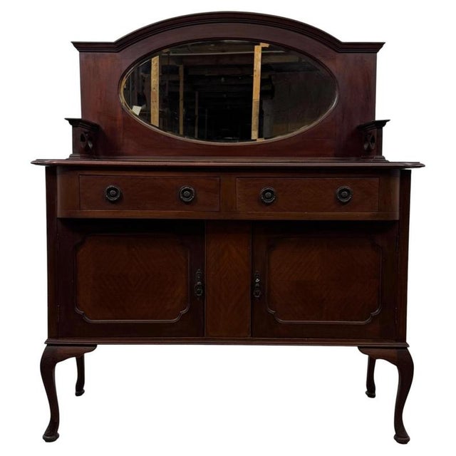 Antique Edwardian Mahogany Sideboard For Sale - Image 13 of 13