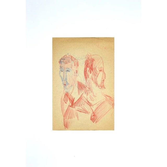 Figures is original drawing on paper realized by Luigi Galli Italian artist of the late 19th century. The state of...