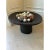 Vintage 22” Black Cerused Wood Low Table With Brass Accents For Sale - Image 14 of 16