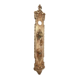 1900s French Renaissance Corbin Brass Entry Door Pull For Sale