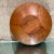 Brown 1970s Sculptural Studio Platter Solid Wood Signed For Sale - Image 8 of 9