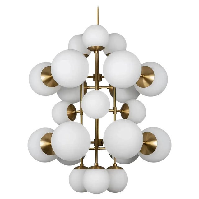 Metal Glow Chandelier by Schwung For Sale - Image 7 of 7