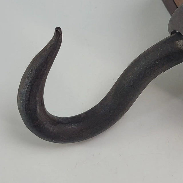 Vintage Block and Tackle Single Pulley Wood & Iron 11.5" For Sale - Image 12 of 13