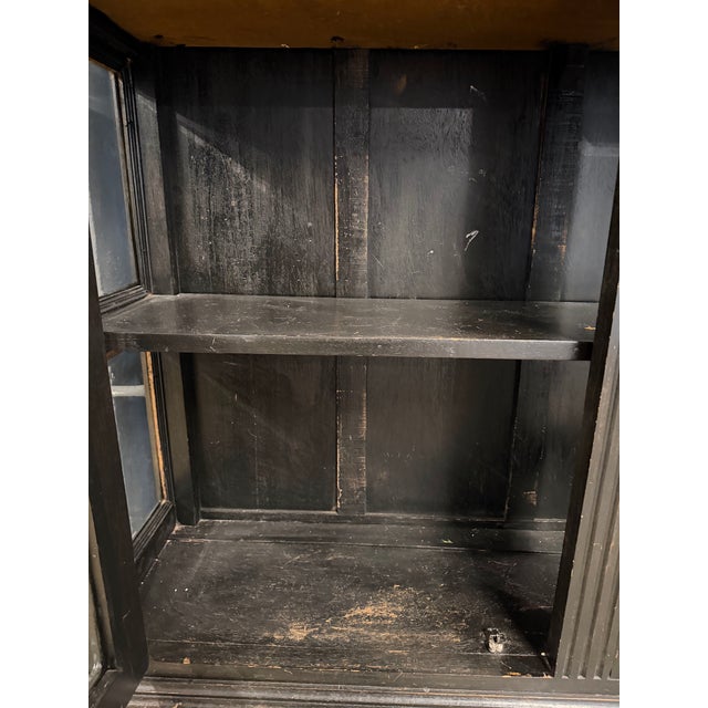Mid 20th Century Farmhouse English China Cabinet For Sale - Image 5 of 6