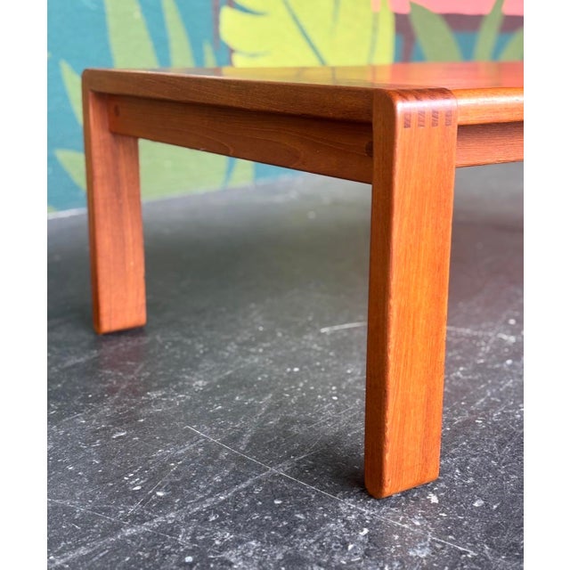 Mid 20th Century Danish Teak D-Scan Coffee Table For Sale - Image 5 of 10