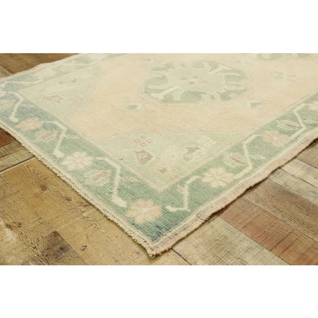 Vintage Turkish Oushak Rug Runner - 02'11 X 06'10 For Sale In Dallas - Image 6 of 10