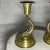 1960s Vintage Brass Dolphin Candlestick Holders- Pair For Sale - Image 5 of 11